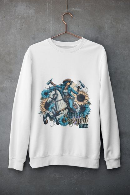 Crewneck - Cowgirl bleu