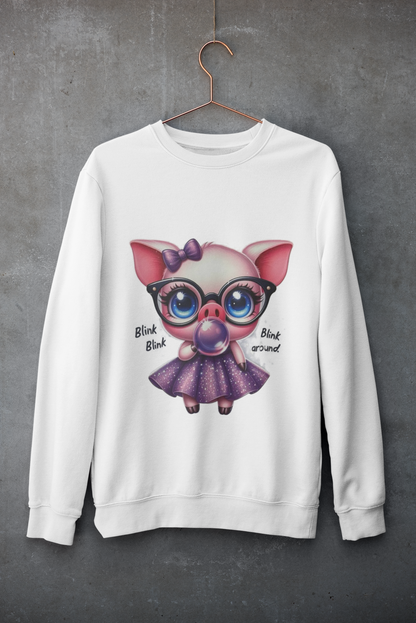 Crewneck - Cochon rose