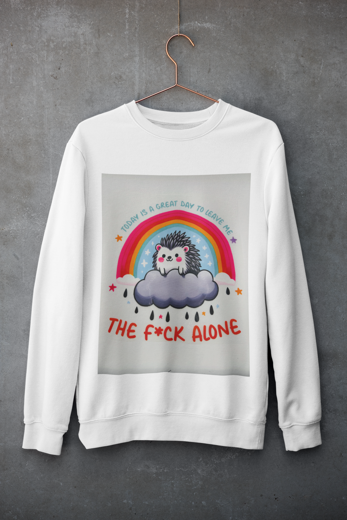 Crewneck - Hérisson Arc-En-Ciel