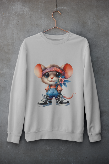 Crewneck - Souris fleurie
