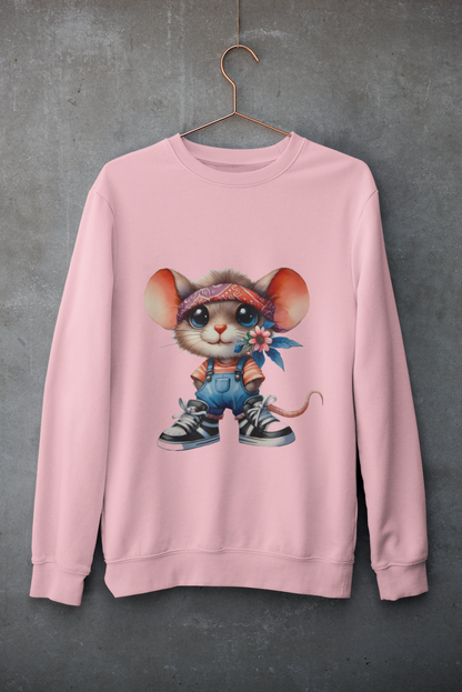 Crewneck - Souris fleurie