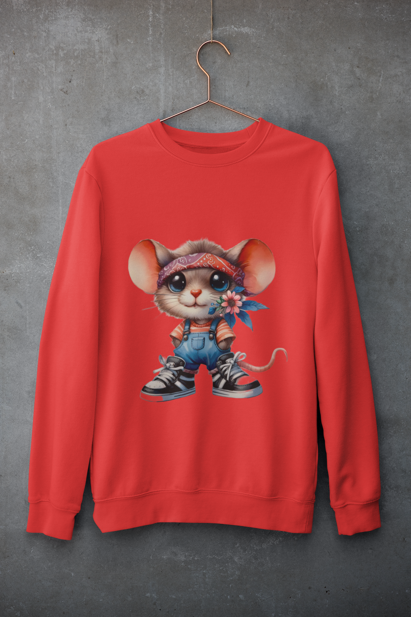 Crewneck - Souris fleurie