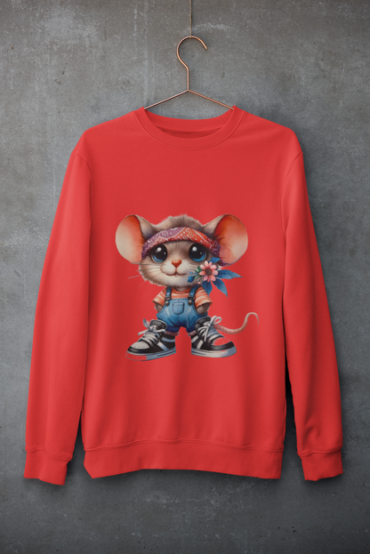 Crewneck - Souris fleurie