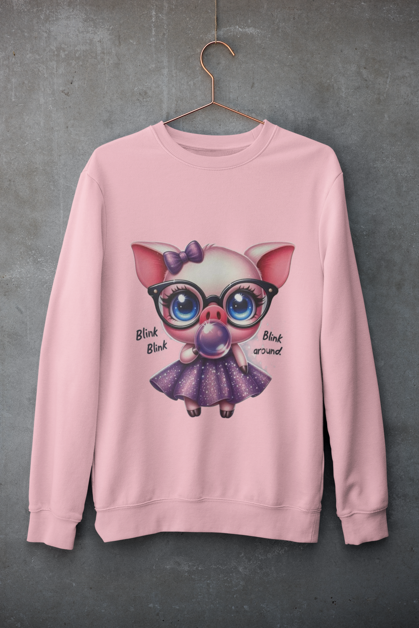 Crewneck - Cochon rose