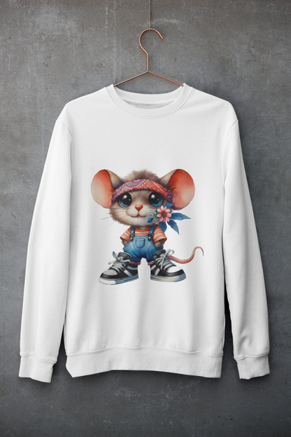 Crewneck - Souris fleurie