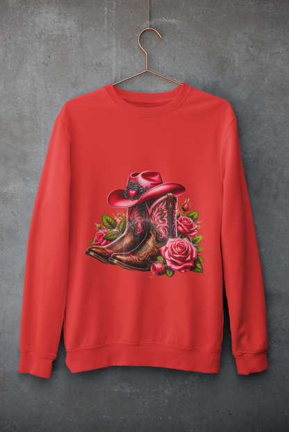 Crewneck - Botte de cowgirl