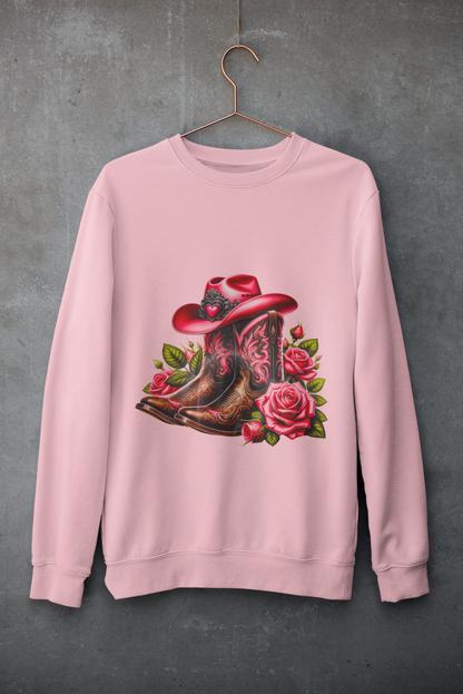 Crewneck - Botte de cowgirl
