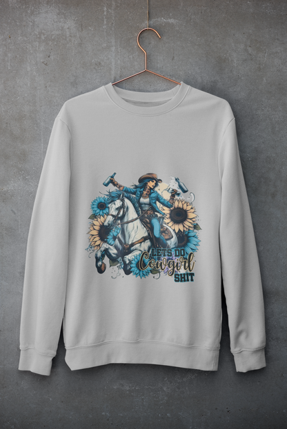 Crewneck - Cowgirl bleu