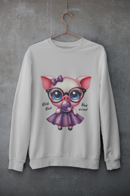 Crewneck - Cochon rose