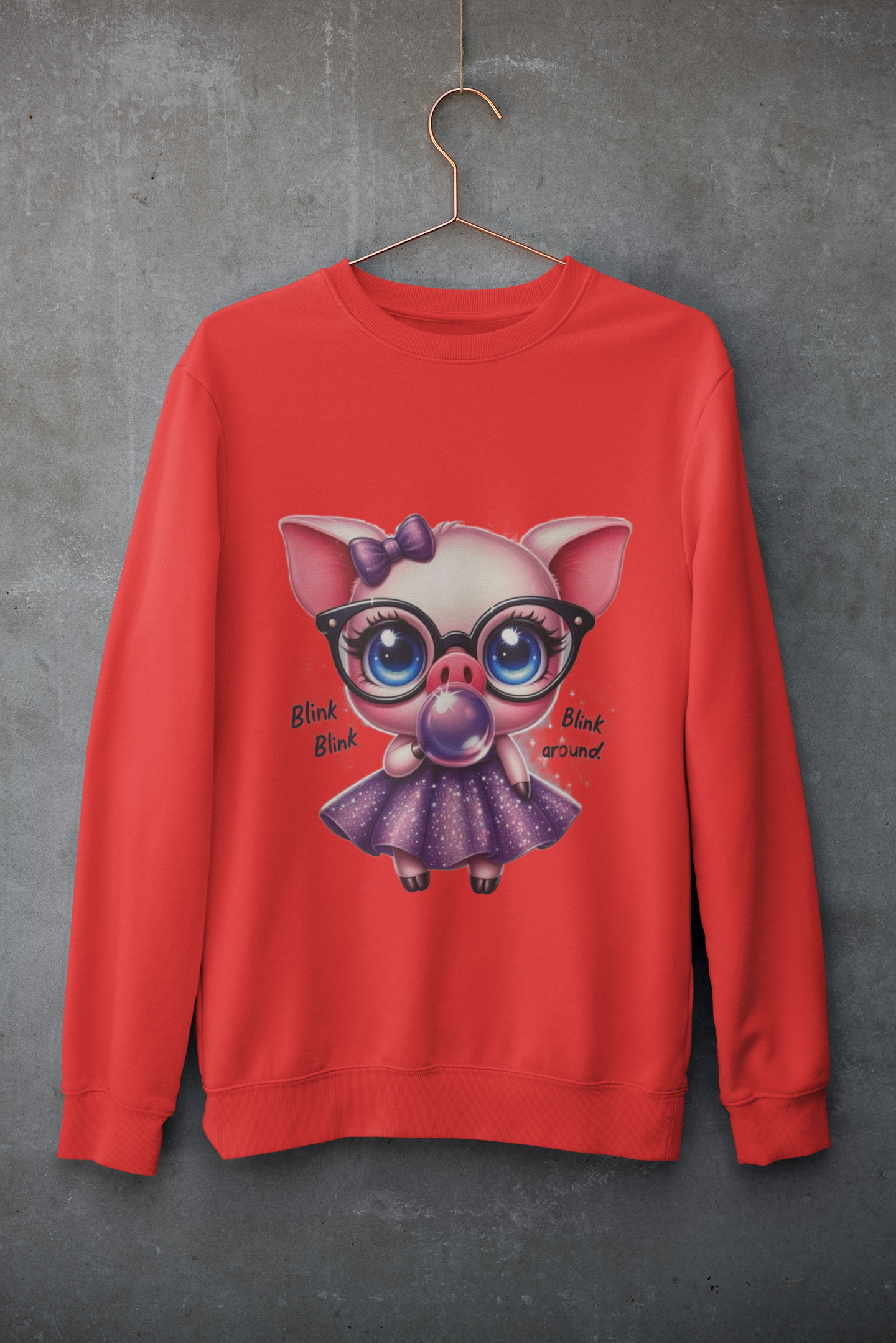 Crewneck - Cochon rose