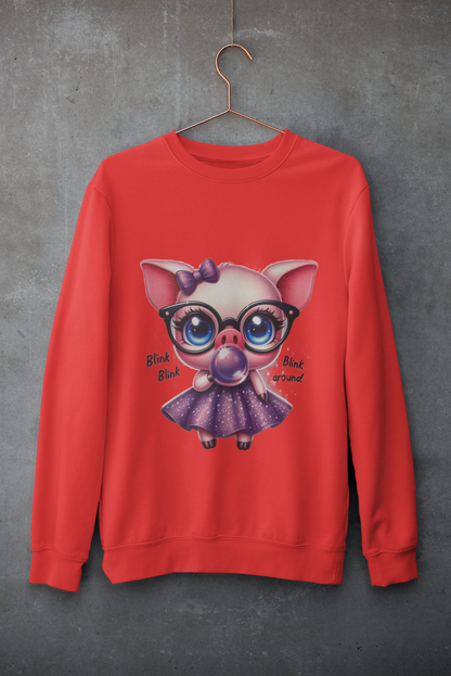 Crewneck - Cochon rose