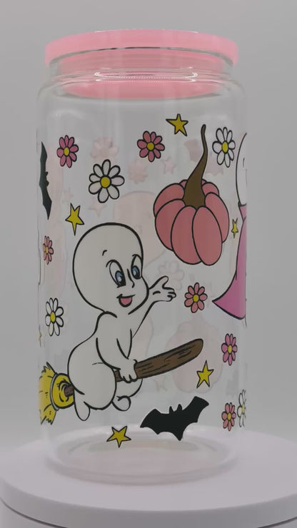 Verre en vitre réutilisable - mon ami le fantôme 👻