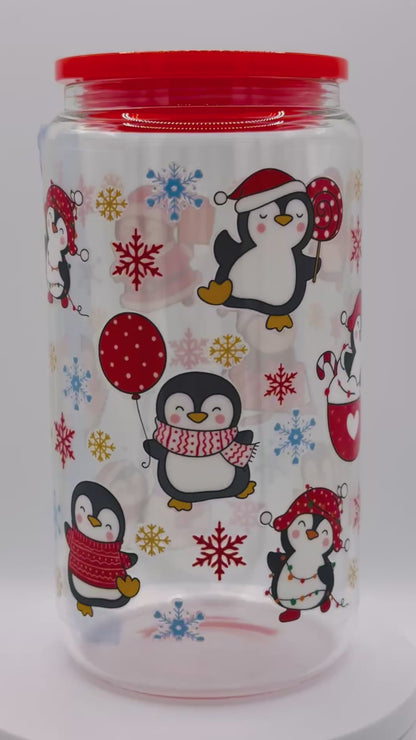 Verre réutilisable - pingouin d’hiver 🐧