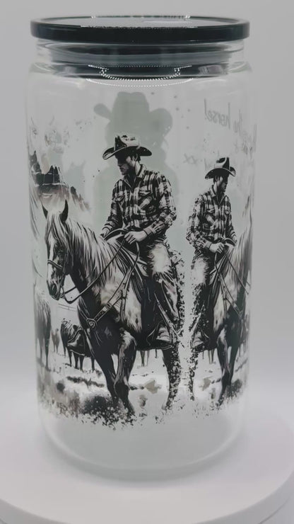 Verre en vitre réutilisable - Cowboy 🤠