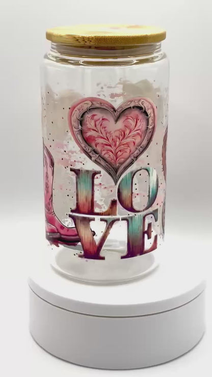 Verre en vitre réutilisable - Cowgirl