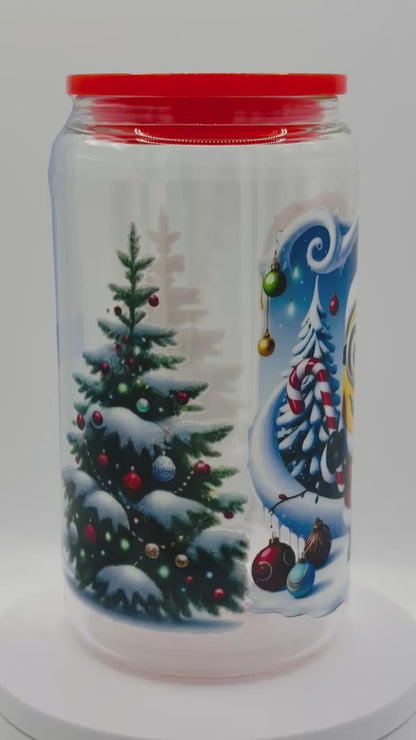 Verre réutilisable - Mignon du temps des fêtes