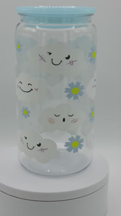 Verre en vitre réutilisable - Nuage ☁️