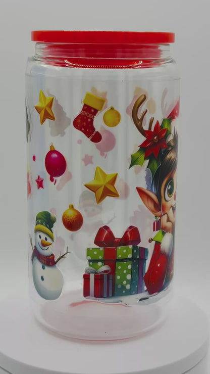 Verre réutilisable - joli lutin