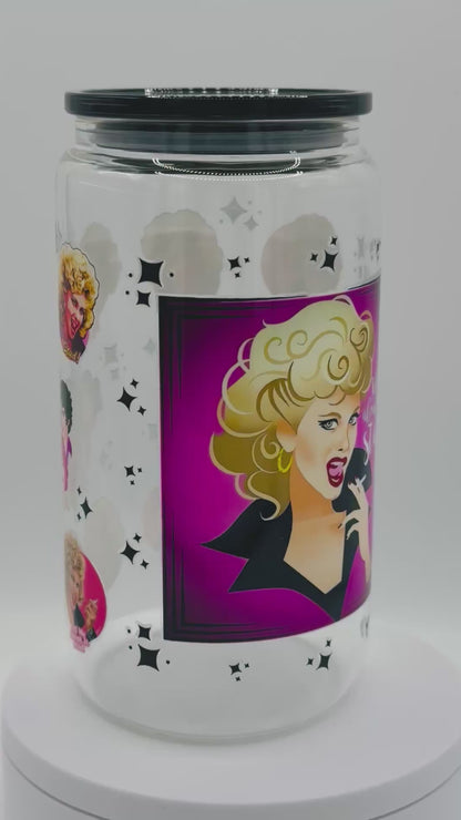 Verre en vitre réutilisable  - Brillantine