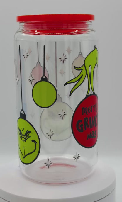 Verre réutilisable - Merry grinchmas