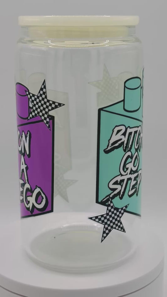 Verre en vitre réutilisable - Lego