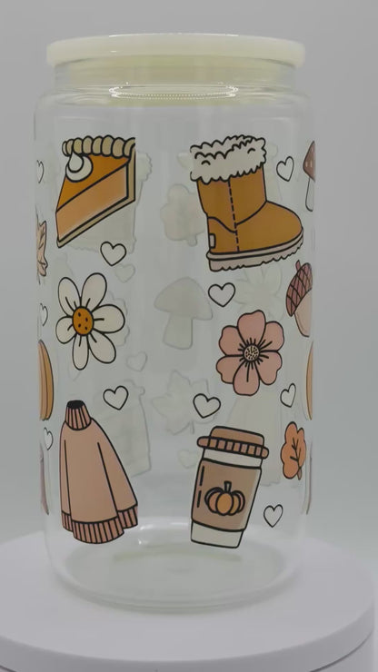 Verre en vitre réutilisable - Pumpkin 🎃