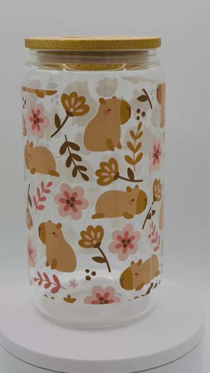 Verre en vitre réutilisable - Capybara